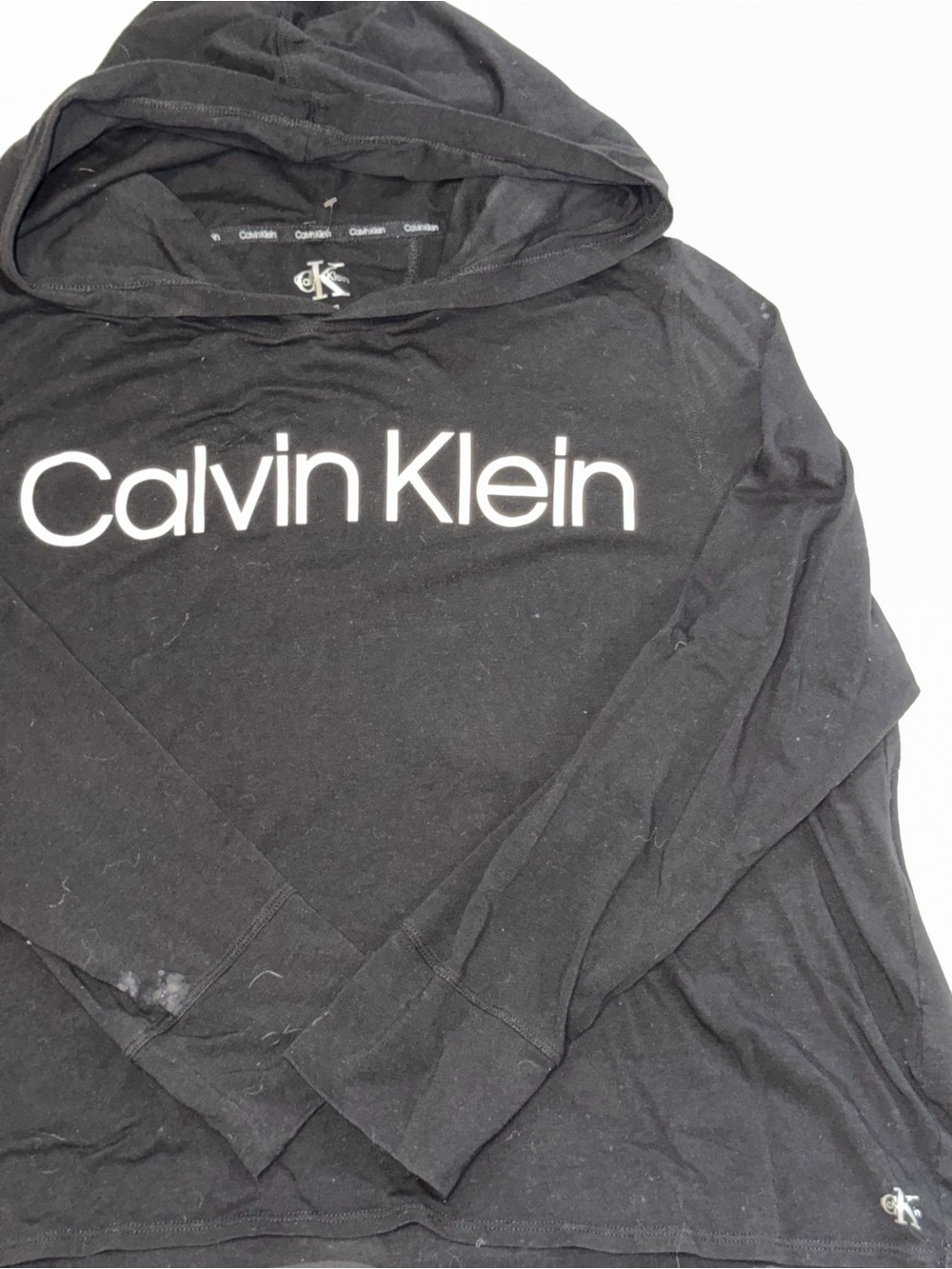 Calvin Klein Black Crewneck Hoodie Sweater